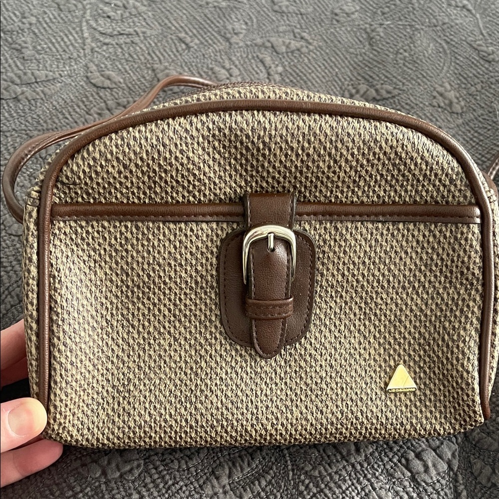 Brown and Tan Liz Claiborne satchel purse
